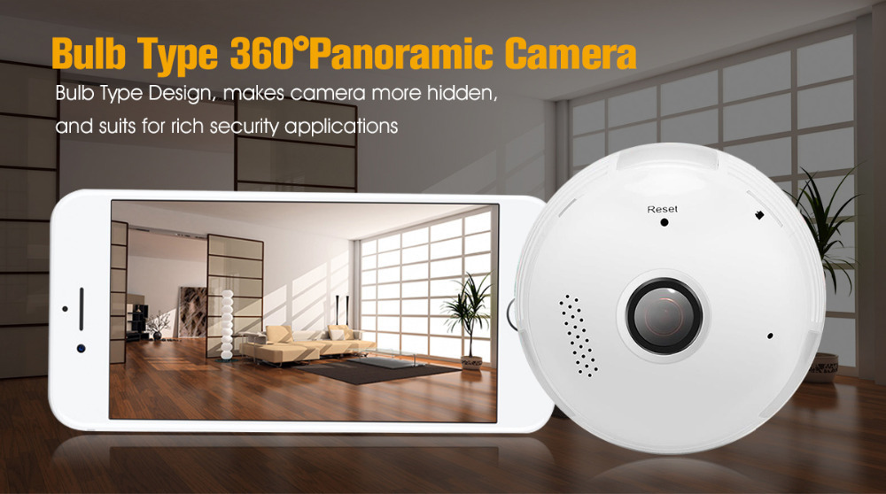 Bulb Camera Lcsee Cctv Security Ip Wireles VR 360 Cameras - Image 5