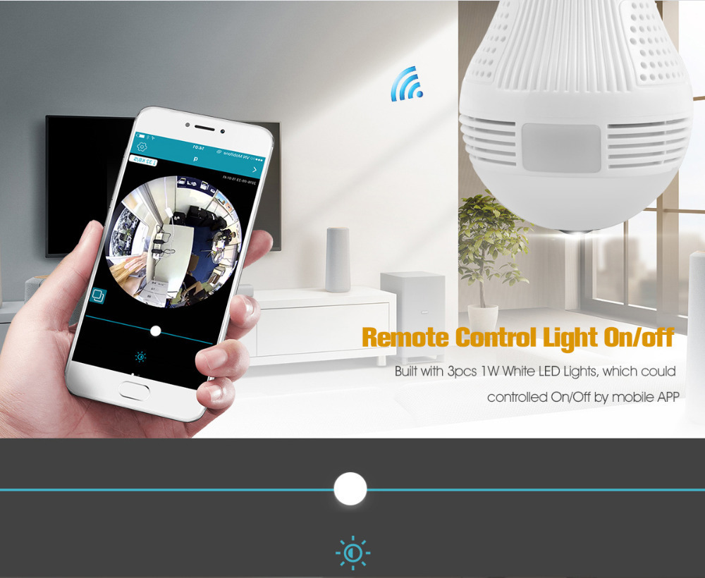 Bulb Camera Lcsee Cctv Security Ip Wireles VR 360 Cameras - Image 8