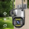Outdoor Waterproof WiFi 4G Dual Lens High-definition Camera