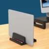 Vertical Laptop Stand for Desk,Dual Slots Plastic Laptop Holder with Space Saving Design,Laptop Stand Supports MacBook