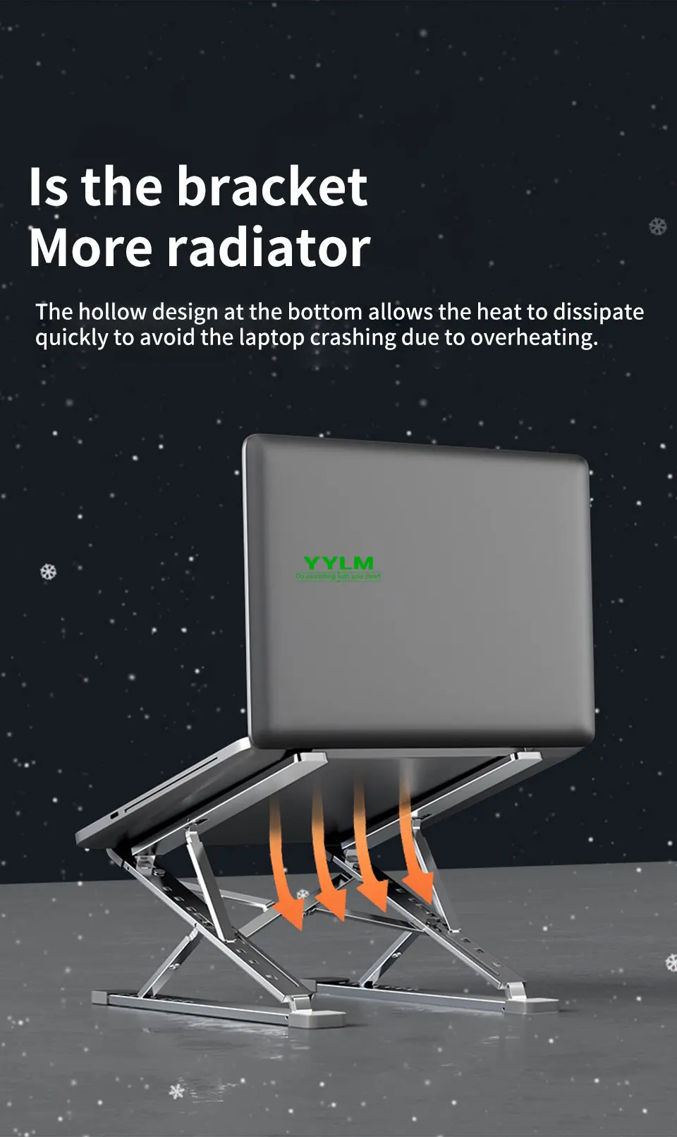 Adjustable Laptop Stand Tablet Bracket Aluminum Alloy Support For MacBook Air Pro Dell XPS HP ASUS Bracket Laptop Tablet Stand - Image 19