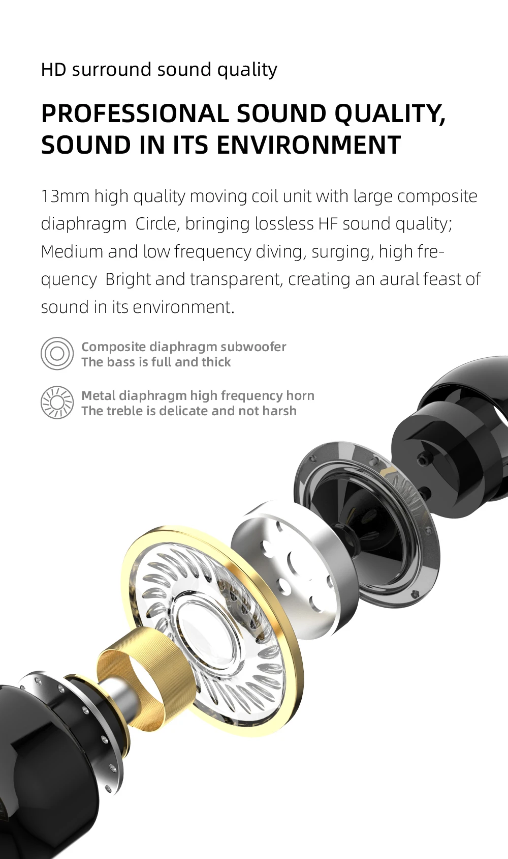 Bluetooth 5.2 Earphone Waterproof Wireless Headphones with Mic Mini Ear Hooks HiFi Stereo Music Earbuds for Phone - Image 20
