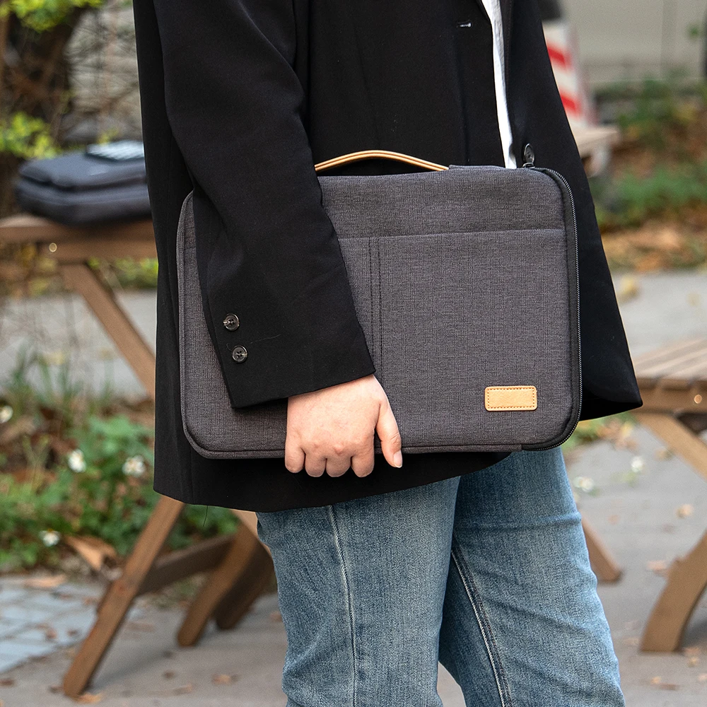 Laptop Sleeve Bag 14 15.6 Inch Notebook Pouch For Macbook HP Dell Acer Shockproof Computer Briefcase Travel Business Men Case - Image 17