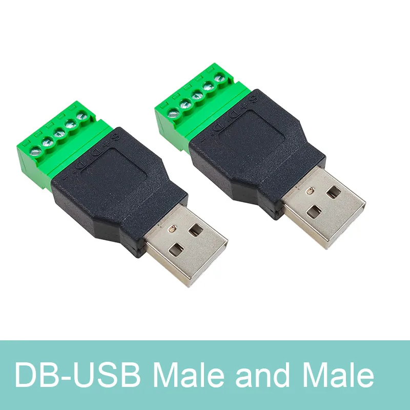 2PCS USB 2.0 solderless plug USB male female computer TV phone keyboard mouse connector USB plug - Image 7