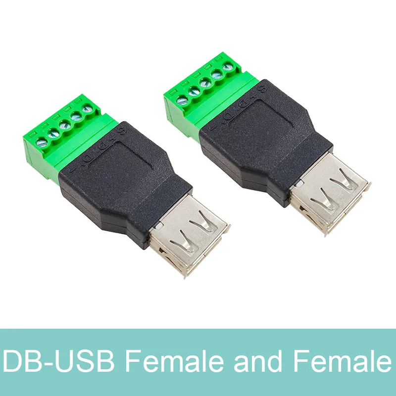2PCS USB 2.0 solderless plug USB male female computer TV phone keyboard mouse connector USB plug - Image 8