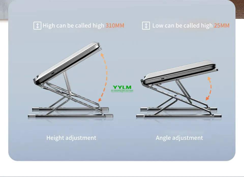 Adjustable Laptop Stand Tablet Bracket Aluminum Alloy Support For MacBook Air Pro Dell XPS HP ASUS Bracket Laptop Tablet Stand - Image 15
