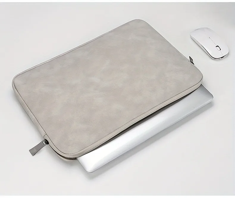 11 13 14 15 Inch Laptop PU Leather Protective Tablet Bag Computer Pouch Case Storage Bags Slim Laptop Sleeve for Macbook Perfect - Image 7