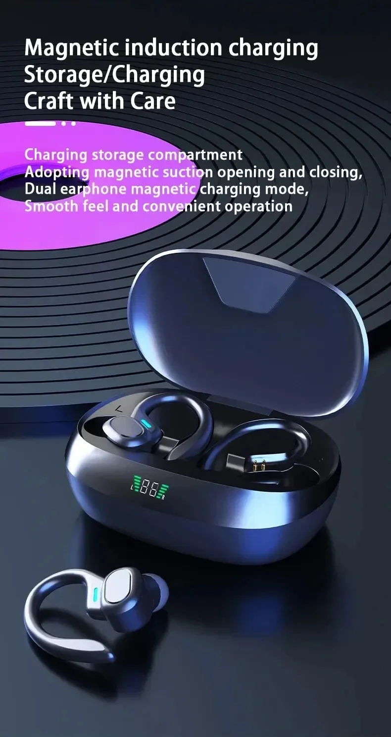 Original Wireless Earphones Ture Wireless Earbuds Ear Hook Sports HiFI Stereo Waterproof Headset With Mic TWS Headphone - Image 14