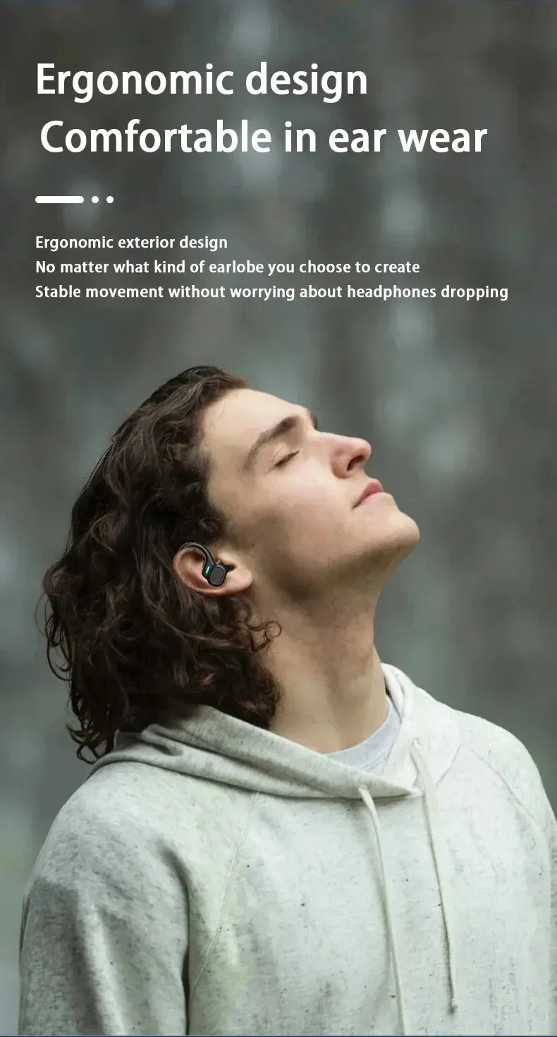 Original Wireless Earphones Ture Wireless Earbuds Ear Hook Sports HiFI Stereo Waterproof Headset With Mic TWS Headphone - Image 16