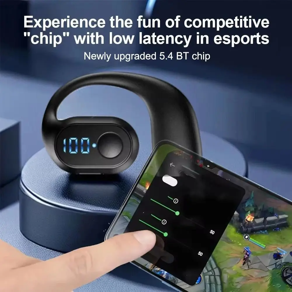 Ear Hook Wireless Earphones Bluetooth 5.3 Mini Handsfree Waterproof Sport Music Headset Single Earbuds OWS Headphone HiFi Music - Image 3