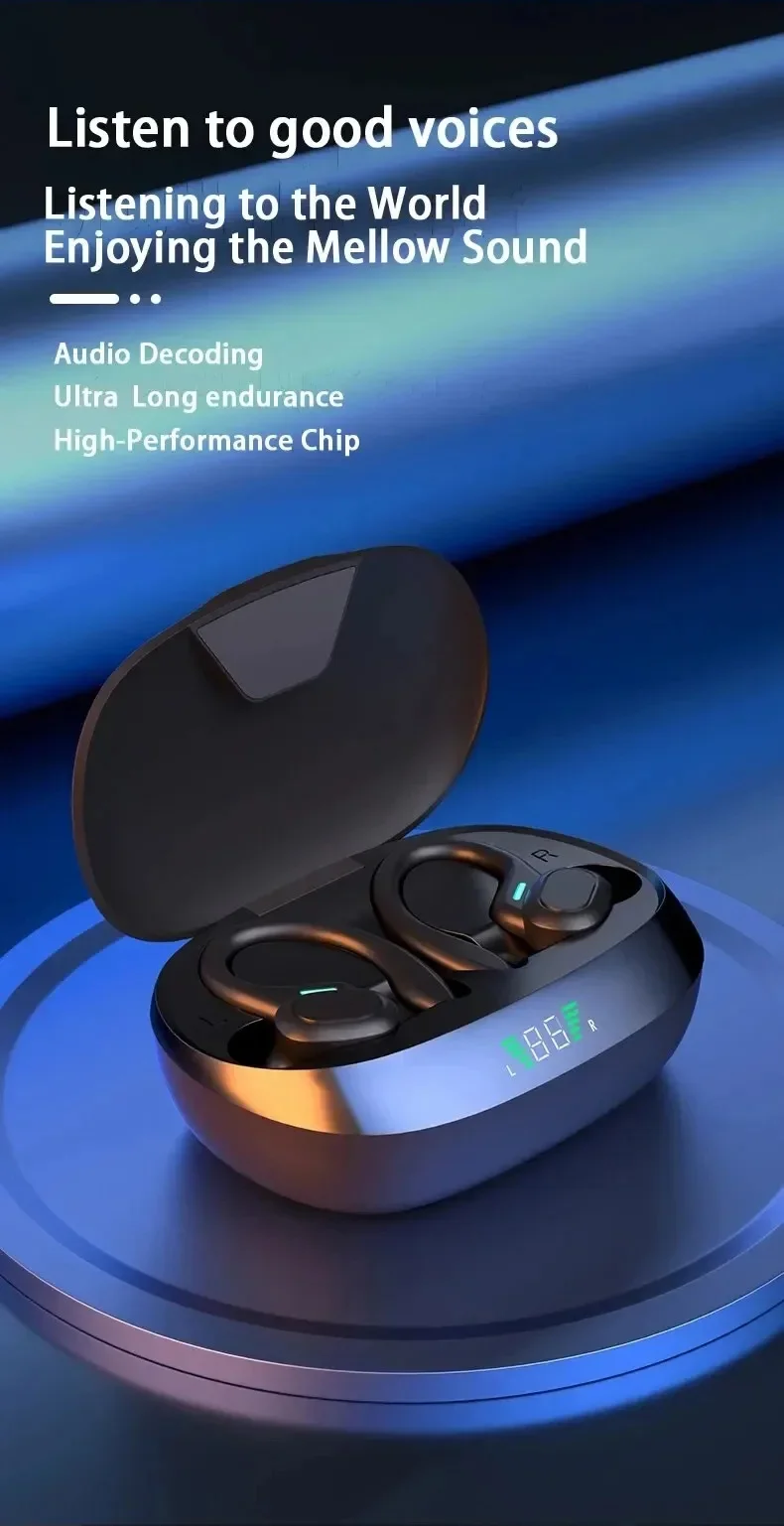 Original Wireless Earphones Ture Wireless Earbuds Ear Hook Sports HiFI Stereo Waterproof Headset With Mic TWS Headphone - Image 11