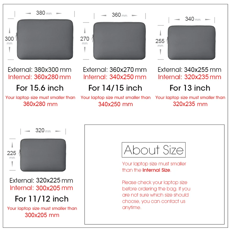 Laptop Bag For Xiaomi Lenovo Dell Notebook Computer Laptop Sleeve For Macbook Air Pro Retina 13 14 15 15.6 Inch Laptops Case - Image 9