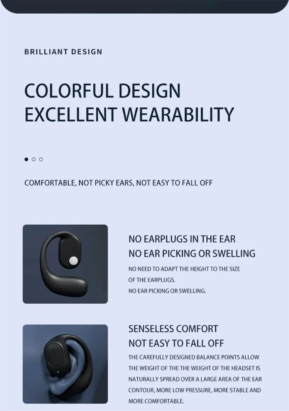 Wireless Headphones Bluetooth Headset With Microphone Bone Conduction Handsfree Noise Canceling Earphones For Driving Audifonos - Image 20