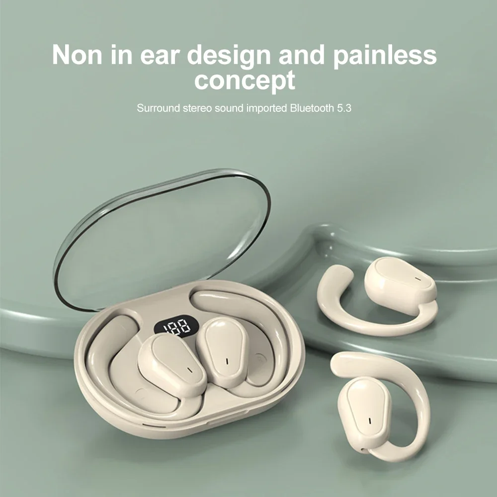 Bluetooth 5.3 Headphones Ear Hook Earphones Wireless Earphones HiFi Stereo Waterproof Headset Noise Reduction Earbuds for Xiaomi - Image 11