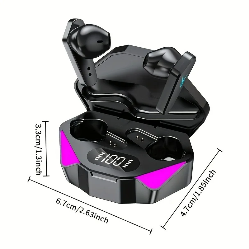 TWS Wireless Bluetooth Headset LED Display Gamer Earbuds with Mic Wireless Headphones Noise Cancelling Bluetooth Earphones X15 - Image 14