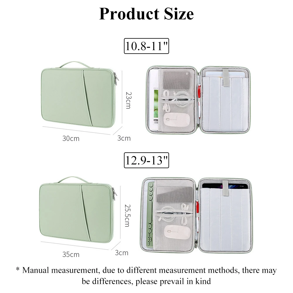 Laptop Bag for 11-13 Inch Protective Tablet Sleeve Case Padded Carrying Case Fit for iPad Macbook Xiaomi ASUS HUAWEI Lenovo - Image 23