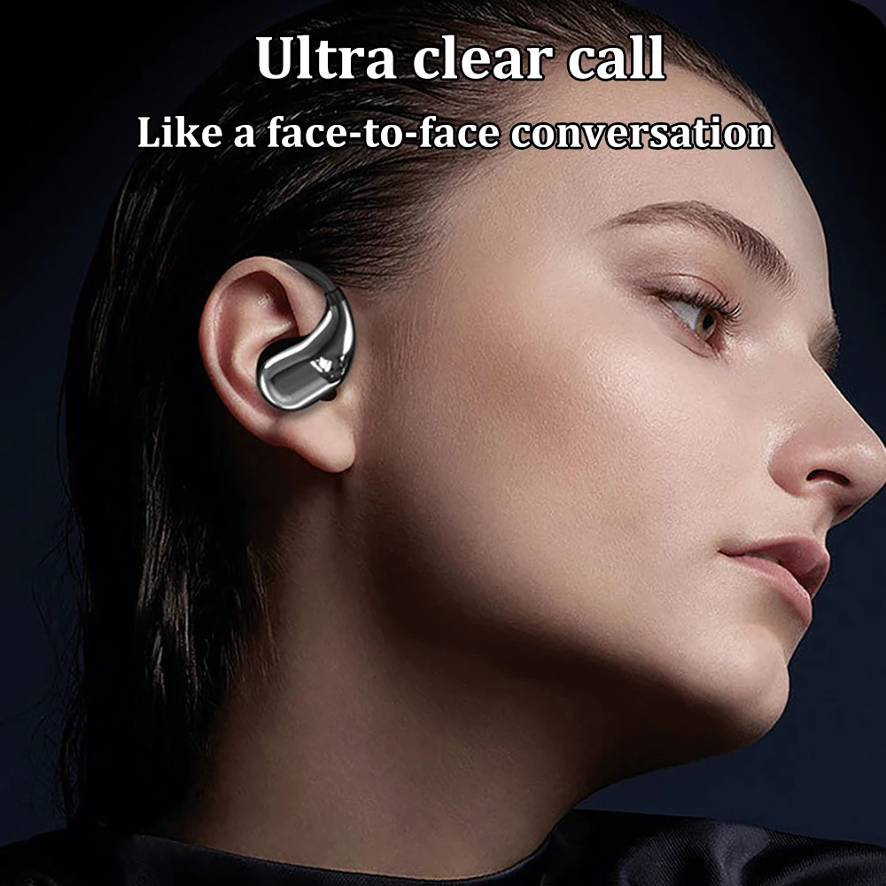Bluetooth 5.4 Ear Hook Headphones TWS Wireless Earphones HiFi Stereo Waterproof Headsets LED Display Long Standby Touch Earbuds - Image 5