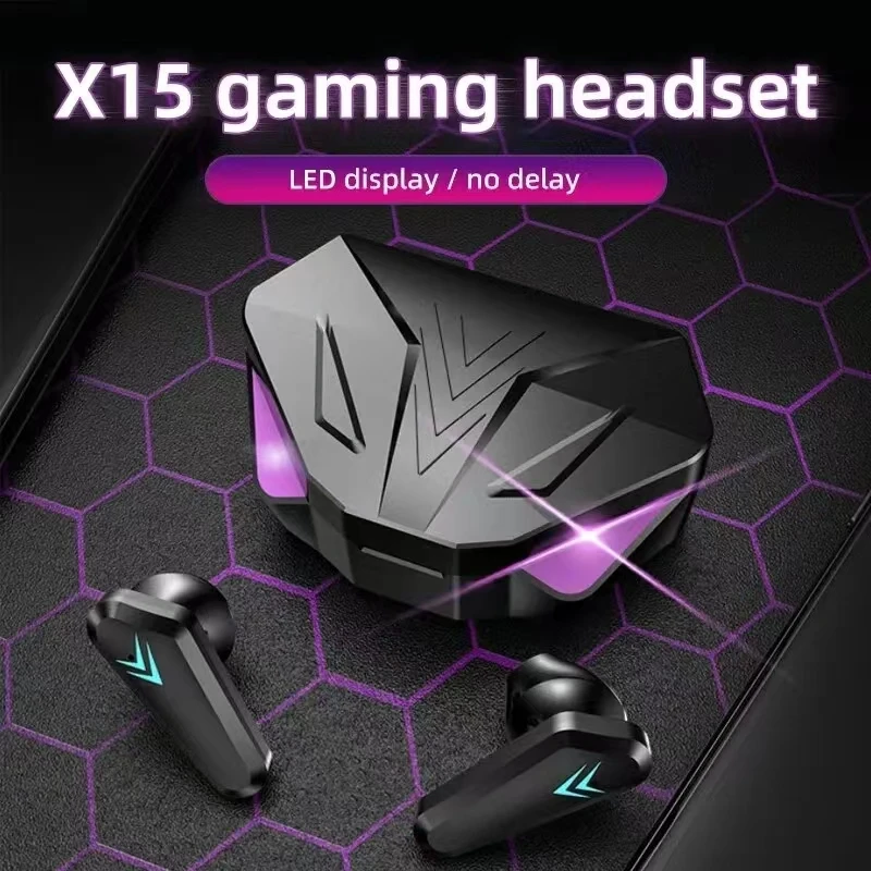 TWS Wireless Bluetooth Headset LED Display Gamer Earbuds with Mic Wireless Headphones Noise Cancelling Bluetooth Earphones X15 - Image 3