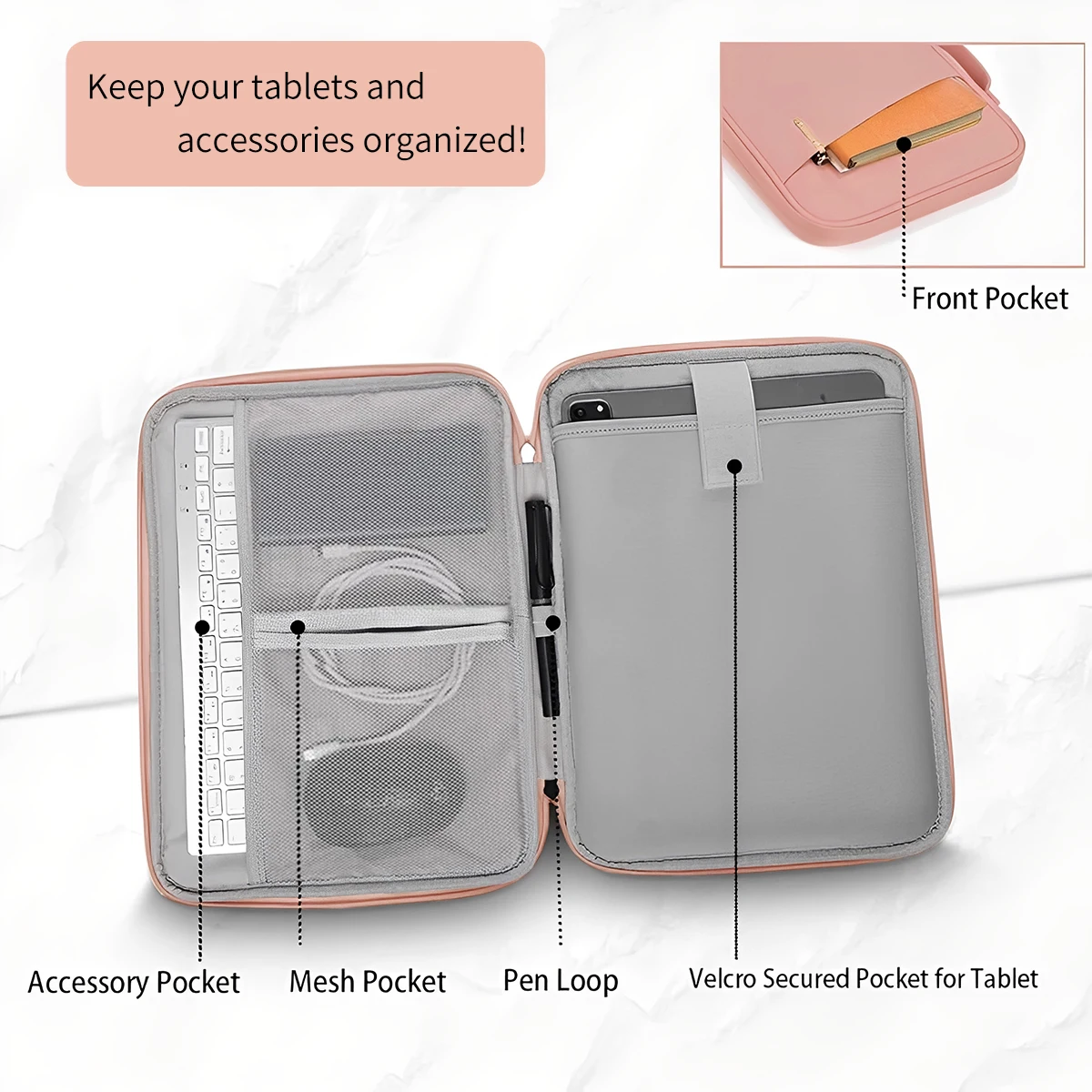 Laptop Bag for 11-13 Inch Protective Tablet Sleeve Case Padded Carrying Case Fit for iPad Macbook Xiaomi ASUS HUAWEI Lenovo - Image 16