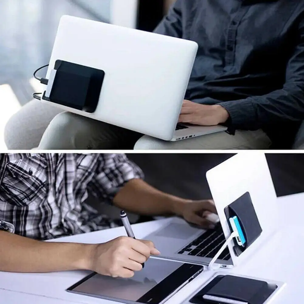 Self Adhesive Laptop Rear Storage Bag for Mouse Digital Hard Drive Pen Pocket Pouch Laptop Accessories - Image 5