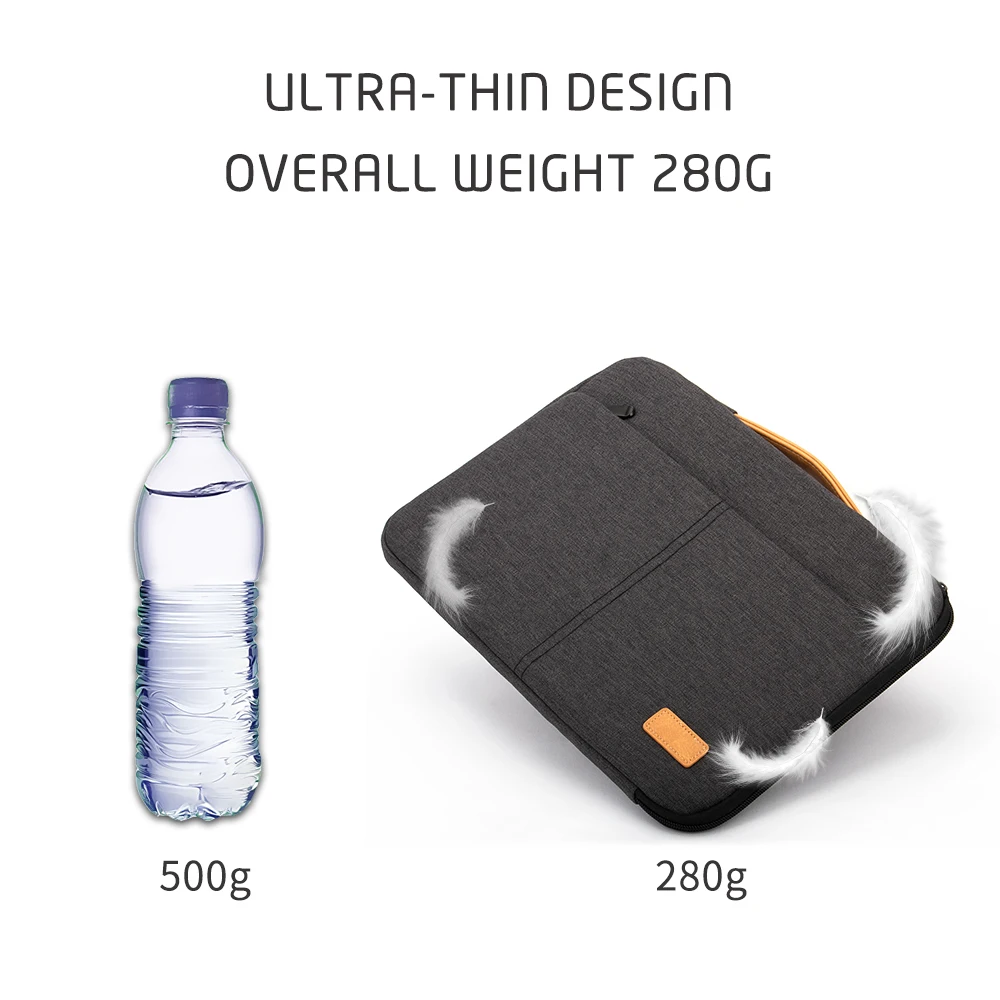 Laptop Sleeve Bag 14 15.6 Inch Notebook Pouch For Macbook HP Dell Acer Shockproof Computer Briefcase Travel Business Men Case - Image 4