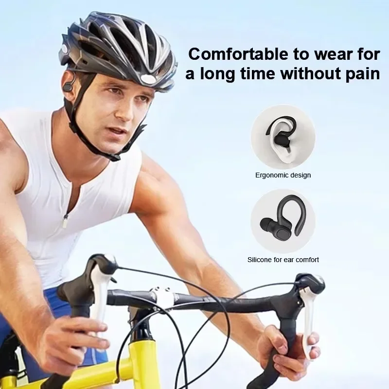 Original Wireless Earphones Ture Wireless Earbuds Ear Hook Sports HiFI Stereo Waterproof Headset With Mic TWS Headphone - Image 6