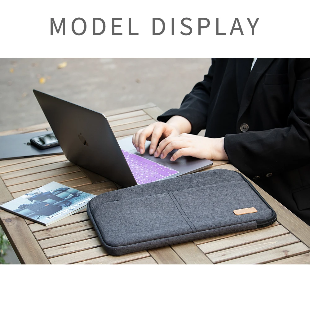 Laptop Sleeve Bag 14 15.6 Inch Notebook Pouch For Macbook HP Dell Acer Shockproof Computer Briefcase Travel Business Men Case - Image 16