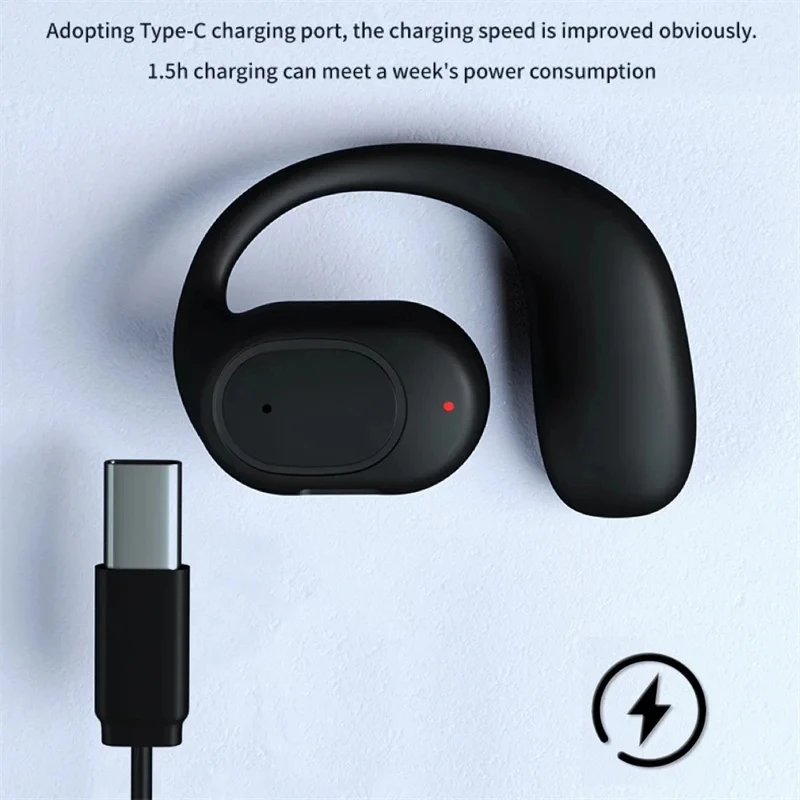 Wireless Headphones Bluetooth Headset With Microphone Bone Conduction Handsfree Noise Canceling Earphones For Driving Audifonos - Image 5