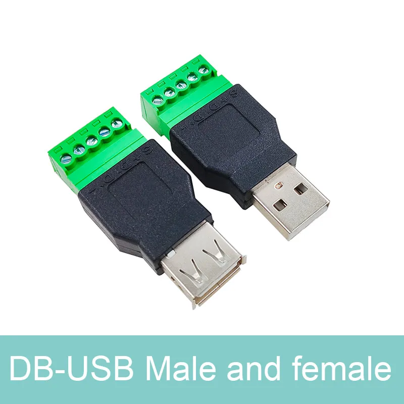 2PCS USB 2.0 solderless plug USB male female computer TV phone keyboard mouse connector USB plug - Image 9