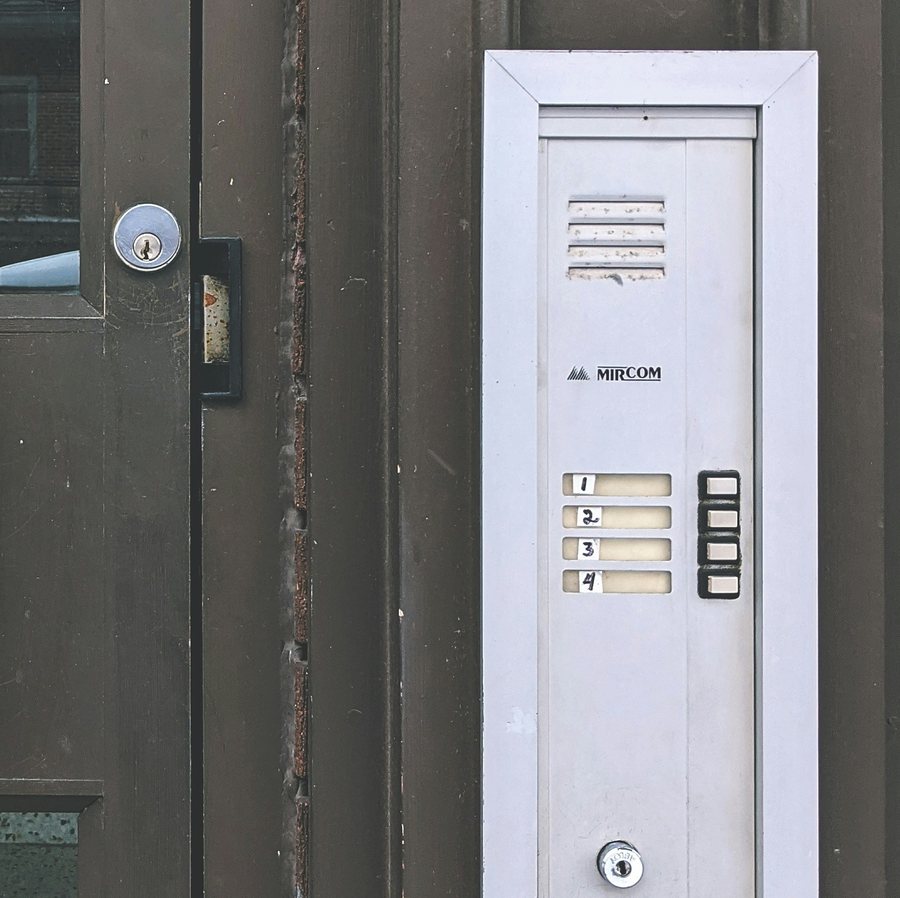 Door entry and intercom panel
